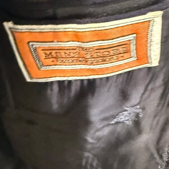 BURBERRY vintage double breasted blazer gold buttons size 44 long jacket suit - Picture 8 of 15